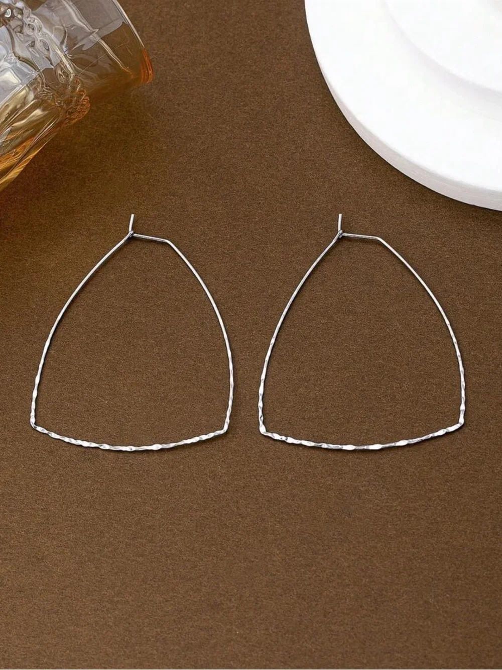 Geo hoop earrings N2461